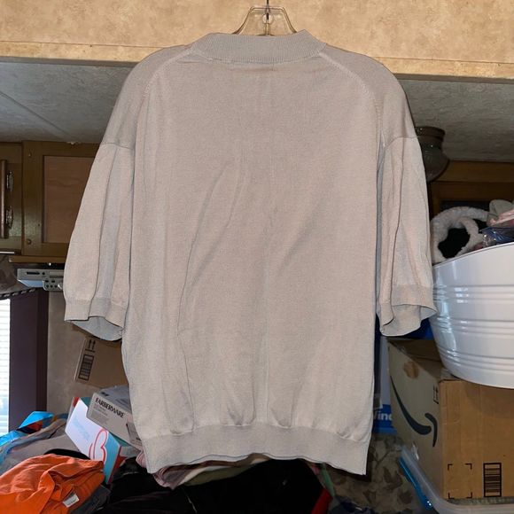 Short Sleeve Sweater Shirt - Picture 6 of 6